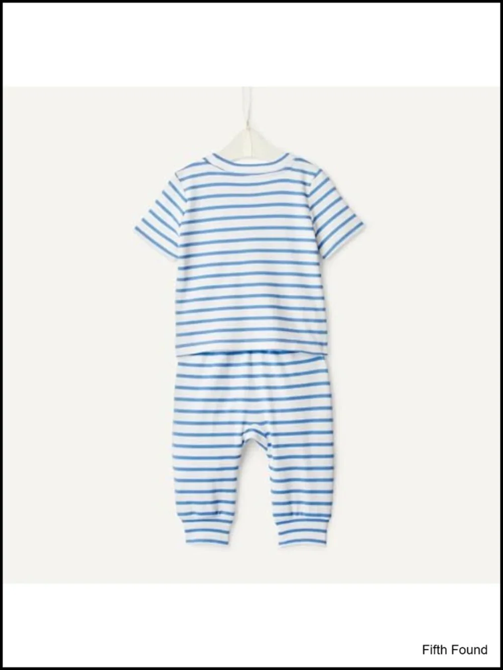 Unisex Toddler Baby Cotton Knit Short Sleeve Shirt & Pants Set